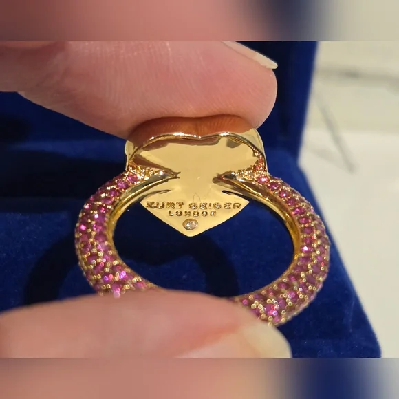 Kurt Geiger Multicolor Heart Ring - Picture 4 of 9